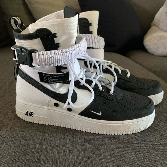 Nike | Shoes | Nike Sf Air Force High Panda Wtags Men 8 | Poshmark